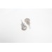 Designer Earrings Silver 925 Sterling Cubic Zirconia CZ Stone Handmade Gift E313